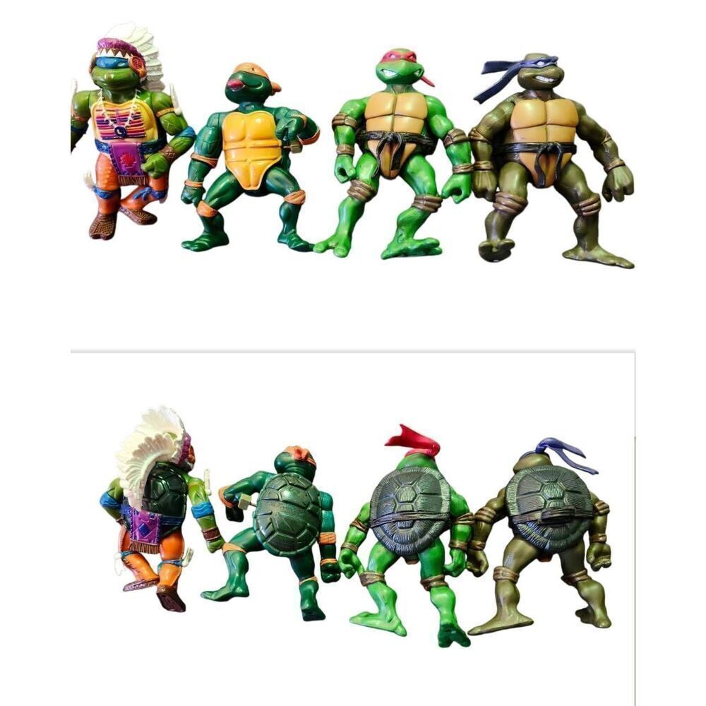 TMNT Teenage Mutant Ninja Turtles 1992 Wacky Wild West Indian Chief Leonardo LEO